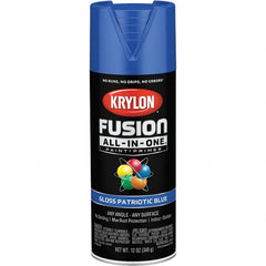 Krylon - Spray Paints Type: Acrylic Enamel Spray Paint Color: Patriotic Blue - USA Tool & Supply