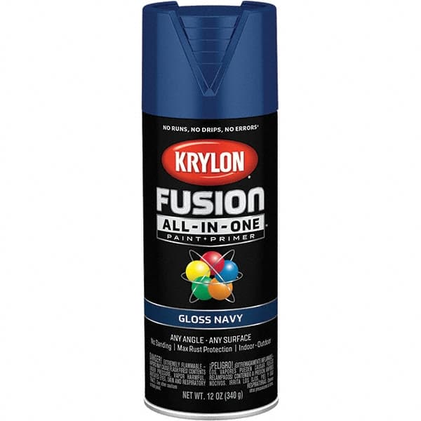Krylon - Spray Paints Type: Acrylic Enamel Spray Paint Color: Navy - USA Tool & Supply