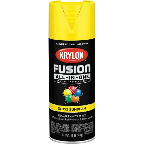 Krylon - Spray Paints Type: Acrylic Enamel Spray Paint Color: Sunbeam - USA Tool & Supply