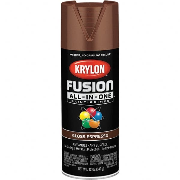 Krylon - Spray Paints Type: Acrylic Enamel Spray Paint Color: Espresso - USA Tool & Supply