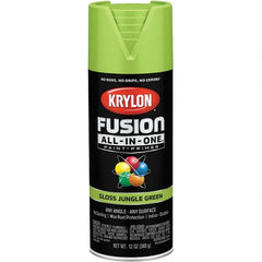 Krylon - Spray Paints Type: Acrylic Enamel Spray Paint Color: Jungle Green - USA Tool & Supply