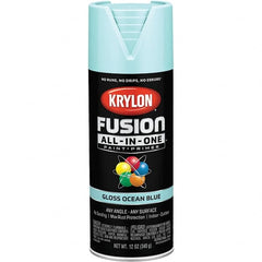 Krylon - Spray Paints Type: Acrylic Enamel Spray Paint Color: Ocean Blue - USA Tool & Supply