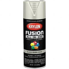 Krylon - Spray Paints Type: Acrylic Enamel Spray Paint Color: River Rock - USA Tool & Supply
