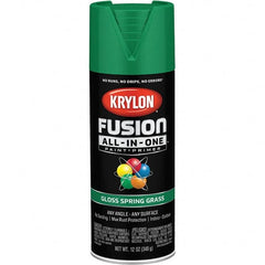 Krylon - Spray Paints Type: Acrylic Enamel Spray Paint Color: Spring Grass - USA Tool & Supply
