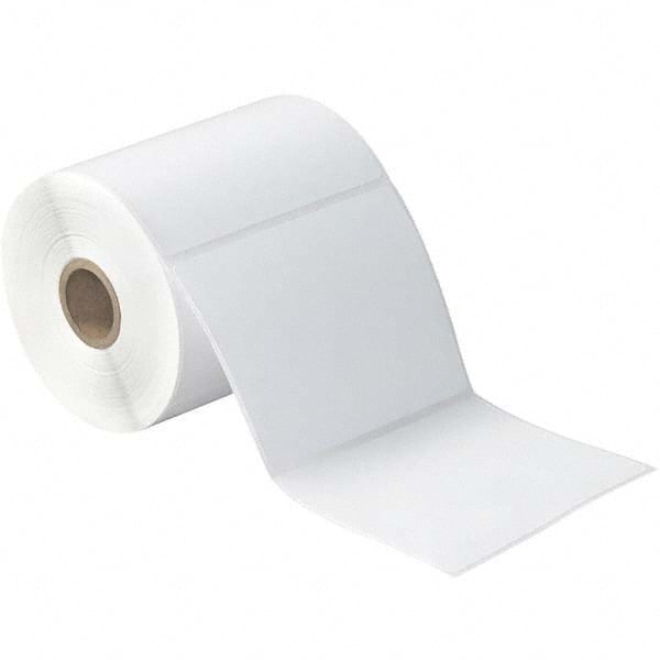 Value Collection - Pack of 12 Rolls, 377 Labels per Roll, 4" x 4" White Paper Thermal Labels - USA Tool & Supply