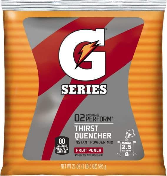 Gatorade - 21 oz Pack Fruit Punch Activity Drink - Powdered, Yields 2.5 Gal - USA Tool & Supply