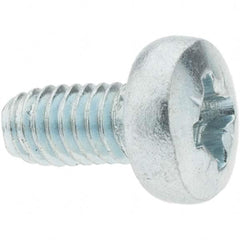 Value Collection - M4x0.7 Coarse 16mm Long Pozi Thread Cutting Screw - USA Tool & Supply