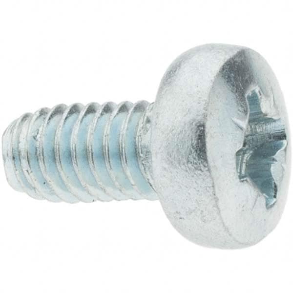 Value Collection - M4x0.7 Coarse 20mm Long Pozi Thread Cutting Screw - USA Tool & Supply