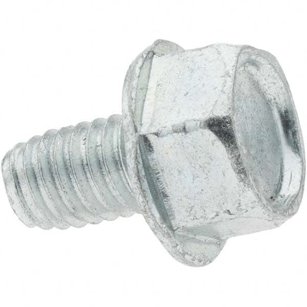 Value Collection - M6x1.0 Coarse 25mm Long Hex Thread Cutting Screw - USA Tool & Supply