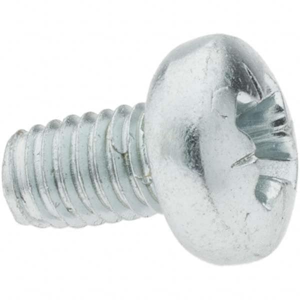 Value Collection - M6x1.0 Coarse 12mm Long Pozi Thread Cutting Screw - USA Tool & Supply