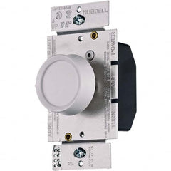 Hubbell Wiring Device-Kellems - 1 Pole, 120 VAC, 5 Amp, Residential Grade Rotary Dimmer Switch - USA Tool & Supply