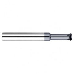 0.0980″ Cutter Diameter × 0.3750″ (3/8″) Reach Carbide Single Form #6 Thread Milling Cutter for Hardened Steels, 4 Flutes, AlTiN Nano Coated - USA Tool & Supply