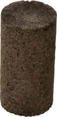 Norton - Type 18, 1-1/2" Max Diam, 3" Head Thickness, 24 Grit Square Tip Plug - Aluminum Oxide, Very Coarse Grade, 5/8-11 Shank Thread - USA Tool & Supply