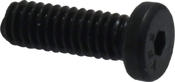 Value Collection - #8-32 UNC Hex Socket Drive, Low Socket Cap Screw - Alloy Steel, Black Oxide Finish, Fully Threaded, 1/2" Length Under Head - USA Tool & Supply
