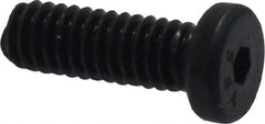 Value Collection - #8-32 UNC Hex Socket Drive, Low Socket Cap Screw - Alloy Steel, Black Oxide Finish, Fully Threaded, 1/2" Length Under Head - USA Tool & Supply