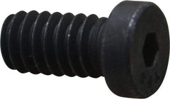 Value Collection - 1/4-20 UNC Hex Socket Drive, Low Socket Cap Screw - Alloy Steel, Black Oxide Finish, Fully Threaded, 1/2" Length Under Head - USA Tool & Supply