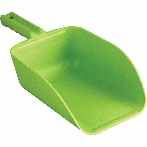 Remco - 82 oz Lime Polypropylene Flat Bottom Scoop - 5.9" Wide x 3.3" Deep Bowl, 4-1/2" Handle Length, 15.1" OAL - USA Tool & Supply