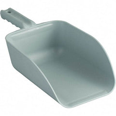 Remco - 82 oz Gray Polypropylene Flat Bottom Scoop - 5.9" Wide x 3.3" Deep Bowl, 4-1/2" Handle Length, 15.1" OAL - USA Tool & Supply