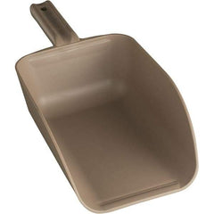 Remco - 82 oz Brown Polypropylene Flat Bottom Scoop - 5.9" Wide x 3.3" Deep Bowl, 4-1/2" Handle Length, 15.1" OAL - USA Tool & Supply