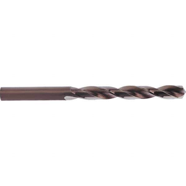 Guhring - 29/64" 135° Cobalt Jobber Drill - Bronze Oxide Finish, Right Hand Cut, Parabolic Flute, Straight Shank, 142mm OAL, Split Point - USA Tool & Supply