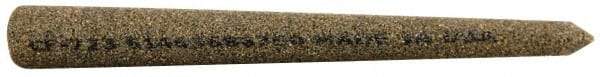 Norton - 3" Long x 5/16" Diam x 5/16" Thick, Aluminum Oxide Sharpening Stone - Round Pointed, Coarse Grade - USA Tool & Supply