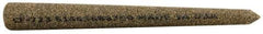 Norton - 3" Long x 5/16" Diam x 5/16" Thick, Aluminum Oxide Sharpening Stone - Round Pointed, Coarse Grade - USA Tool & Supply