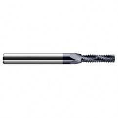 ‎0.1950″ Cutter Diameter × 0.7500″ (3/4″) Length of Cut Carbide Multi-Form 1/4″-28 Thread Milling Cutter, 3 Flutes, AlTiN Coated - USA Tool & Supply