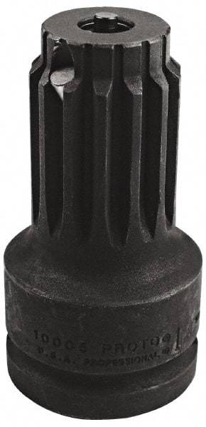 Proto - No. 5 Spline Male 1 Female Impact Drive Adapter - 4-1/2" OAL - USA Tool & Supply