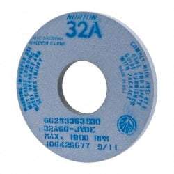 Norton - 14" Diam x 5" Hole x 1" Thick, J Hardness, 60 Grit Surface Grinding Wheel - Aluminum Oxide, Type 1, Medium Grade, 1,800 Max RPM, Vitrified Bond, No Recess - USA Tool & Supply