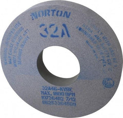 Norton - 14" Diam x 5" Hole x 2" Thick, K Hardness, 46 Grit Surface Grinding Wheel - Aluminum Oxide, Type 1, Coarse Grade, 1,800 Max RPM, Vitrified Bond, No Recess - USA Tool & Supply