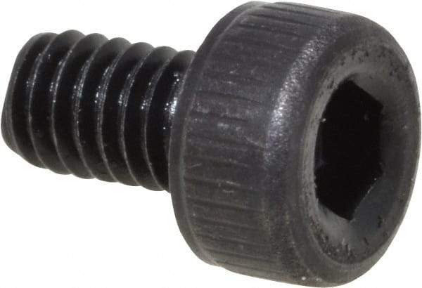Value Collection - M2.5x0.45 Metric Coarse Hex Socket Drive, Socket Cap Screw - Grade 12.9 Alloy Steel, Black Oxide Finish, Fully Threaded, 4mm Length Under Head - USA Tool & Supply