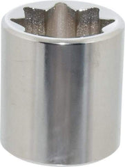 Proto - 7/8", 1/2" Drive, Standard Hand Socket - 8 Points, 1-5/8" OAL, Alloy Steel, Chrome Finish - USA Tool & Supply