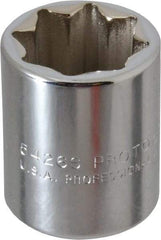 Proto - 13/16", 1/2" Drive, Standard Hand Socket - 8 Points, 1-5/8" OAL, Alloy Steel, Chrome Finish - USA Tool & Supply