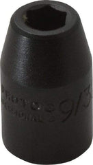 Proto - 3/8" Drive 9/32" Standard Impact Socket - 6 Points, 1-3/32" OAL - USA Tool & Supply