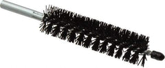 Schaefer Brush - 4" Brush Length, 1" Diam, Nylon Single Stem, Single Spiral Condenser Tube Brush - 6-1/4" Long, Nylon, 12-24 Female Connection - USA Tool & Supply