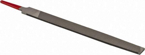 Simonds File - 8" Long, Smooth Cut, Mill American-Pattern File - Single Cut, Tang - USA Tool & Supply