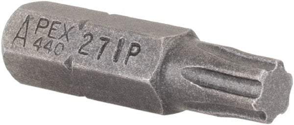 Apex - 1/4" Drive IP27 Torx Plus Screwdriver Bit - 1" OAL, Insert Bit - USA Tool & Supply