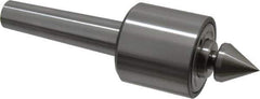 Riten - MT3 Taper Shank, 2-1/8" Head Diam Live Center - 5,000 Max RPM, 2" Head Length, 1" Point Diam, 1/4" Point Len, 350 Lb Max Workpc, 2" OAL, Male Point - USA Tool & Supply