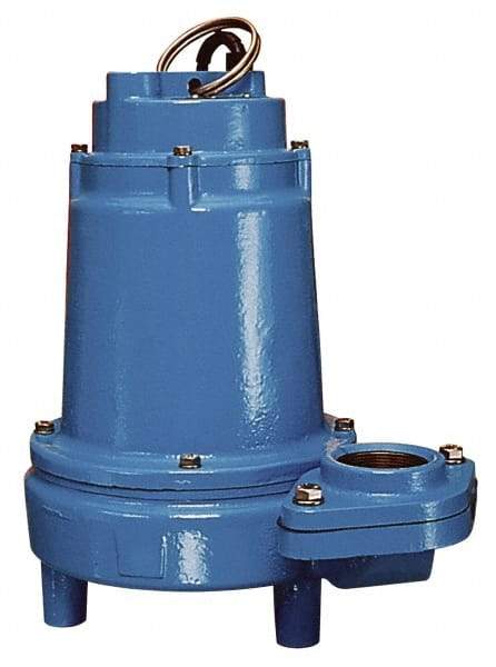 Little Giant Pumps - 1 hp, 10 Amp Rating, 230 Volts, Nonautomatic Operation, Effluent Pump - 1 Phase, Cast Iron Housing - USA Tool & Supply