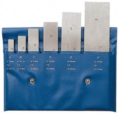 PEC Tools - 3/8 to 2-1/4 Inch Adjustable Parallel Set - Includes Vinyl Pouch, 6 Pieces - USA Tool & Supply