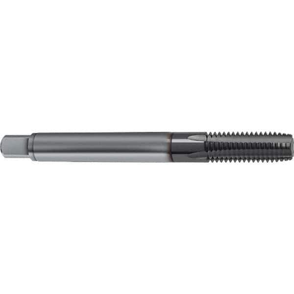 Guhring - M12x1.50 Metric 5 Flute 6HX Plug Spiral Flute Tap - Solid Carbide, TiCN Finish, 100mm OAL, Right Hand Flute, Right Hand Thread, D4/D5, Series 1161 - USA Tool & Supply