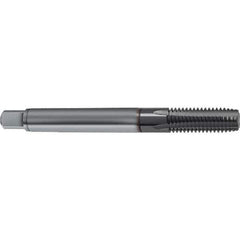 Guhring - M8x1.00 Metric 5 Flute 6HX Plug Spiral Flute Tap - Solid Carbide, TiCN Finish, 90mm OAL, Right Hand Flute, Right Hand Thread, D4/D5, Series 1161 - USA Tool & Supply