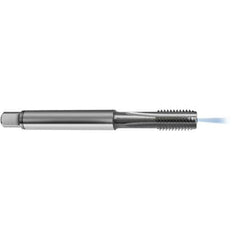 Guhring - M4x0.70 Metric 6HX 3 Flute Bright Finish Solid Carbide Straight Flute Standard Hand Tap - Plug, Right Hand Thread, 63mm OAL, D4/D5 Limit, Through Coolant - USA Tool & Supply