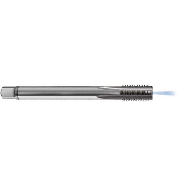 Guhring - M16x1.50 Metric 6HX 4 Flute Bright Finish Solid Carbide Straight Flute Standard Hand Tap - Modified Bottoming, Right Hand Thread, 100mm OAL, D5/D6 Limit, Through Coolant - USA Tool & Supply