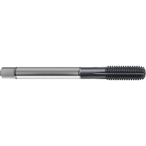 Guhring - #8-32 UNC 2BX H5/H6 Thread Limit Modified Bottoming Thread Forming Tap - High Speed Steel, TiCN Finish, 2.48" OAL, Right Hand Thread, Series 4377 - USA Tool & Supply