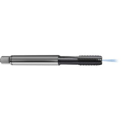 Guhring - 3/8-16 UNC 2BX 3 Flute TiCN Finish High Speed Steel Straight Flute Standard Hand Tap - Modified Bottoming, Right Hand Thread, 3.937" OAL, H6/H7 Limit, Through Coolant - Exact Industrial Supply