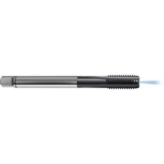 Guhring - M12x1.75 Metric 6HX 3 Flute TiCN Finish High Speed Steel Straight Flute Standard Hand Tap - Modified Bottoming, Right Hand Thread, 110mm OAL, D11/D12 Limit, Through Coolant - USA Tool & Supply