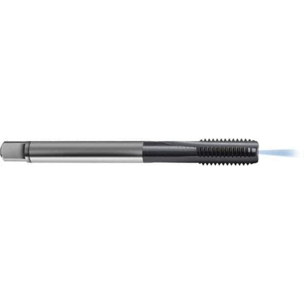 Guhring - M14x1.50 Metric 6HX 3 Flute TiCN Finish High Speed Steel Straight Flute Standard Hand Tap - Modified Bottoming, Right Hand Thread, 100mm OAL, D5/D6 Limit, Through Coolant - Exact Industrial Supply