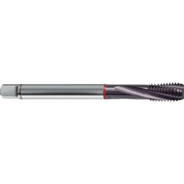 Guhring - M16x2.00 Metric 4 Flute 6H Modified Bottoming Spiral Flute Tap - High Speed Steel, TiAlN Finish, 110mm OAL, Right Hand Flute, Right Hand Thread, D6/D7, Series 1578 - USA Tool & Supply