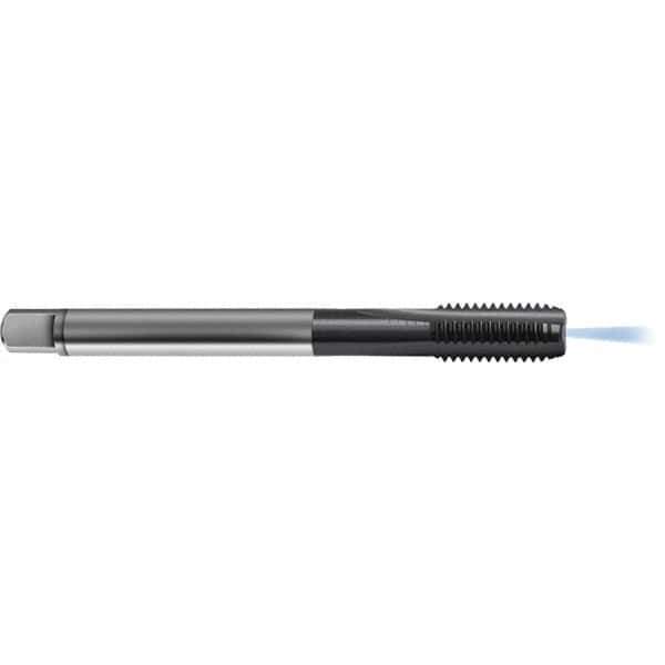 Guhring - M16x2.00 Metric 6HX 4 Flute TiCN Finish High Speed Steel Straight Flute Standard Hand Tap - Modified Bottoming, Right Hand Thread, 110mm OAL, D7/D8 Limit, Through Coolant - Exact Industrial Supply